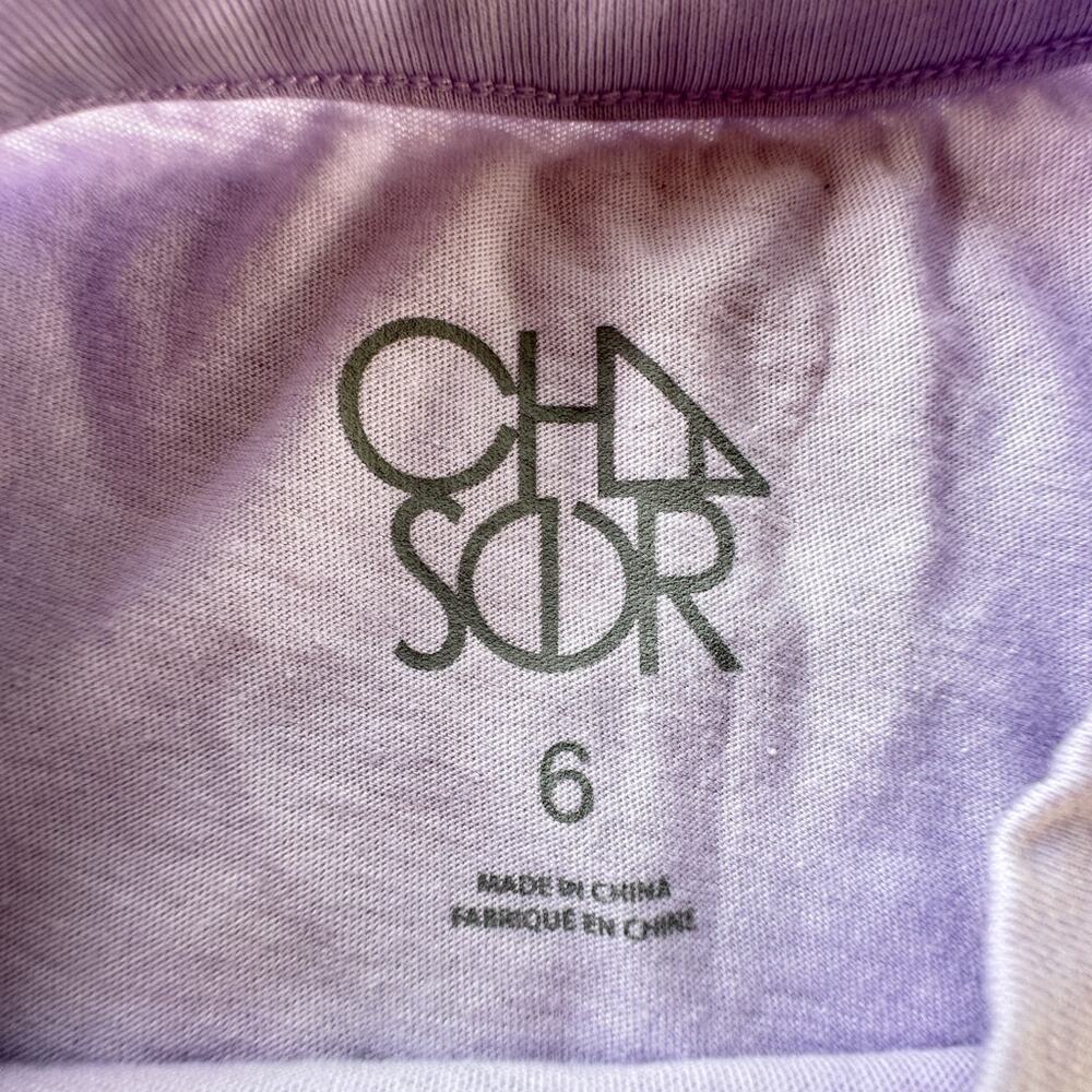 NEW Chaser Purple "Sunshine" Cropped Graphic Tee 6 - Picture 3 of 3